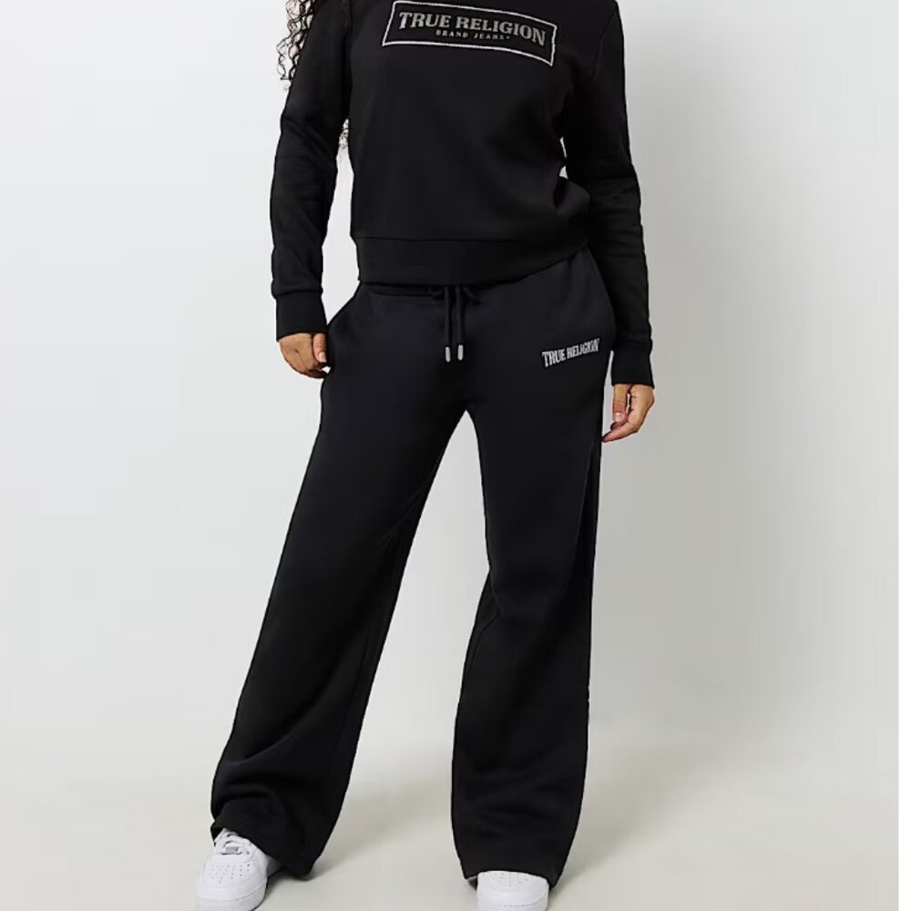 Crystal logo Black straight leg sweatpant - True Religion 3X